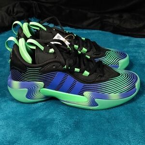 Adidas Exhibit Select 2.0 Pro Basketball  Womens Black Green Sneakers Size 8